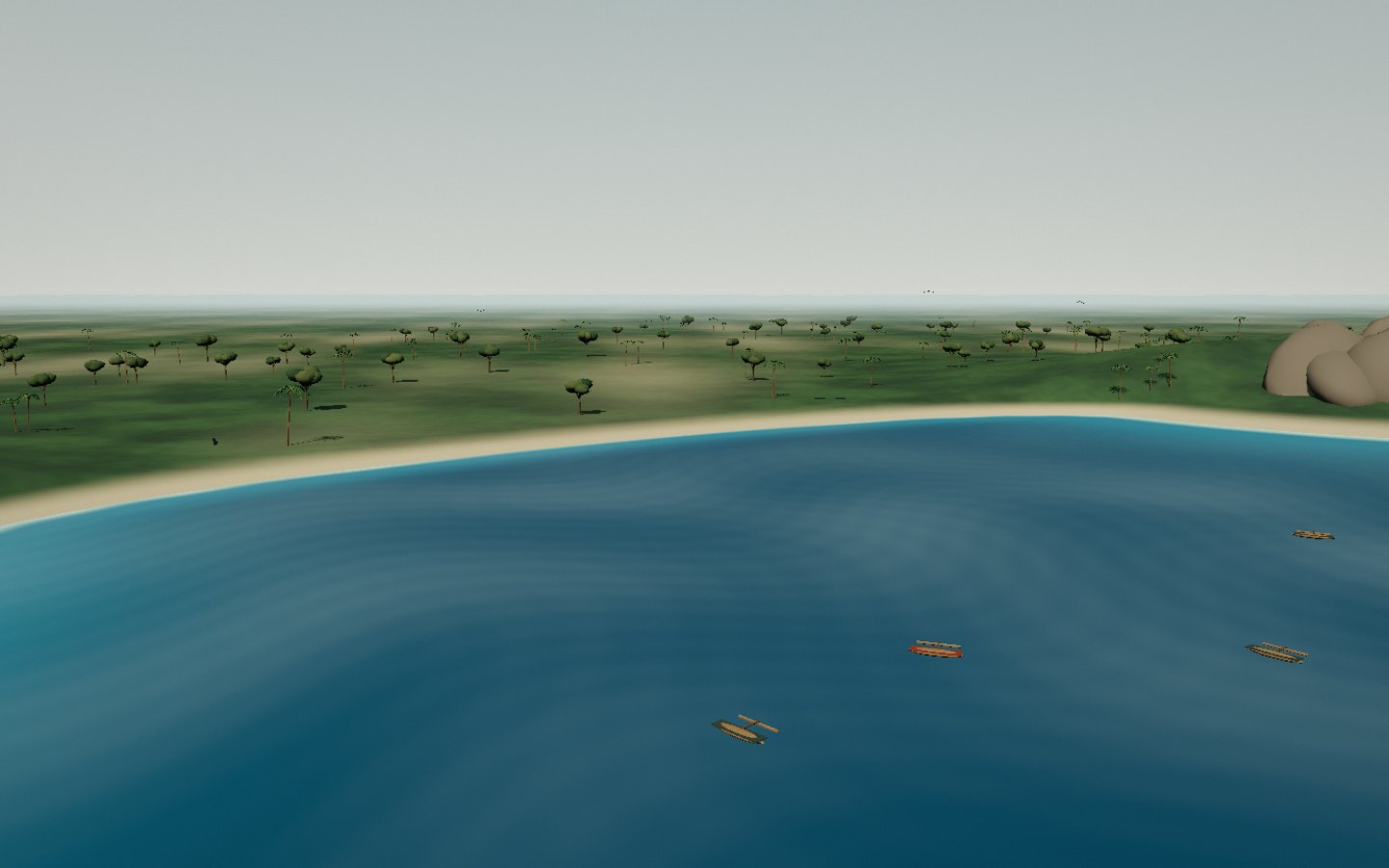Plage de Libanona — interprétation 3D